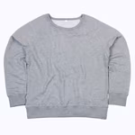 Mantis Boxy Sweatshirt made of Organic Cotton, Soft Pink M, P77 – Heather Grey Melange
