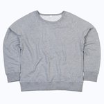 Mantis Kastiges Sweatshirt aus Bio-Baumwolle – Heather Grey Melange