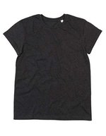 Mantis T-Shirt mit Roll-Ärmeln für Herren, Black S, P80 – Charcoal Grey Melange