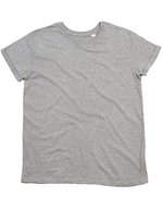 Mantis T-Shirt mit Roll-Ärmeln für Herren, Black S, P80 – Heather Grey Melange