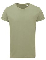 Mantis T-Shirt mit Roll-Ärmeln für Herren, Black S, P80 – Soft Olive