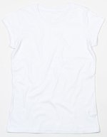 Mantis Roll Sleeve T-Shirt aus Bio-Baumwolle für Damen, Charcoal Grey Melange XS, P81 – Bianco