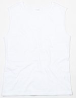 Cotone biologico Raw Tank Top con Ripp-Hals – Bianco