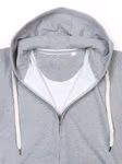 Mantis Sweat à capuche en coton bio avec fermeture éclair, Dark Navy S, P83 – image 5