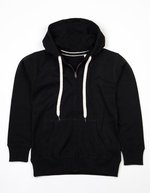 Mantis Bio-Baumwoll Hoodie mit Reißverschluss – Black