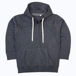 Women´s Superstar Zip Through Hoodie – Charcoal Grey Melange
