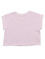Bauchfreies Crop Top aus Bio-Baumwolle – Soft Pink