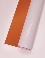 Poli-Flex Poli-Flex® Turbo Transferfolie 60°C Waschbeständig, Anthracite (ca. Pantone 6217C) Meter, PT150 – Bright Copper (ca. Pantone 39-6C)