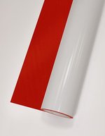 Poli-Flex Poli-Flex® Turbo Transferfolie 60°C Waschbeständig, Anthracite (ca. Pantone 6217C) Meter, PT150 – Bright Red (ca. Pantone 7620C)