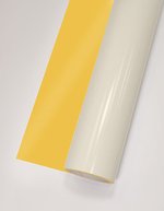Poli-Flex Poli-Flex® Turbo Transferfolie 60°C Waschbeständig, Anthracite (ca. Pantone 6217C) Meter, PT150 – Bright Yellow (ca.Pantone 122C)