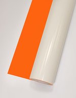 Poli-Flex Poli-Flex® Turbo Transferfolie 60°C Waschbeständig, Anthracite (ca. Pantone 6217C) Meter, PT150 – Orange (ca. Pantone 30-8C)