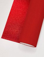 Poli-Flex Glitter Transferfolie 0,10 mm, Glitter Black Meter, PT401 – Glitter Red