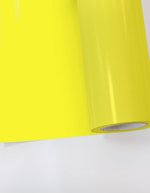 Poli-Tape Flock Tubitherm® PLT 100% Viskose, Anthracite (ca. Pantone 447C) Meter, PT800 – Neon Yellow (ca. Pantone 3945C)