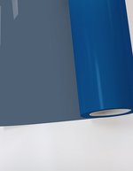 Poli-Tape Flock Tubitherm® PLT 100% Viskose, Anthracite (ca. Pantone 447C) Meter, PT800 – Sky Blue (ca. Pantone 301C)