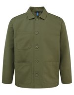 Utility 2.0 Chore Jacket – Olive (ca. Pantone 7763C)