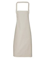 Premier Workwear Bio-Baumwoll-Latzschürze ohne Tasche, Apple (ca. Pantone 360C) 60 x 87 cm, PW102 – Natural (ca. Pantone 1205C)