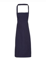 Premier Workwear Bio-Baumwoll-Latzschürze ohne Tasche, Apple (ca. Pantone 360C) 60 x 87 cm, PW102 – Navy (ca. Pantone 2766C)