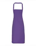 Premier Workwear Bio-Baumwoll-Latzschürze ohne Tasche, Natural (ca. Pantone 1205C) 60 x 87 cm, PW102 – Purple (ca. Pantone 269C)