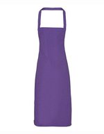 Premier Workwear Bio-Baumwoll-Latzschürze ohne Tasche, Apple (ca. Pantone 360C) 60 x 87 cm, PW102 – Purple (ca. Pantone 269C)