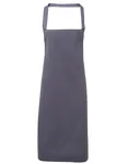 Premier Workwear Bio-Baumwoll-Latzschürze ohne Tasche, Natural (ca. Pantone 1205C) 60 x 87 cm, PW102 – Steel (ca. Pantone 6545C)