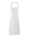 Premier Workwear Bio-Baumwoll-Latzschürze ohne Tasche, Natural (ca. Pantone 1205C) 60 x 87 cm, PW102 – White