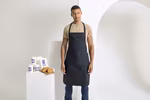 Premier Workwear Fairtrade Cotton Apron with Neck Strap – Black (ca. Pantone Black C)