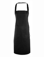 Premier Workwear Fairtrade Baumwollschürze mit Nackenband – Black (ca. Pantone Black C)