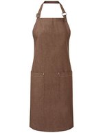 Premier Workwear Bio-Denim Schürze mit Taschen – Brown Denim (ca. Pantone 4705C)