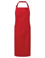 Premier Workwear Recycelte Bio-Latzschürze mit Taschen, White 86 x 72 cm, PW120 – Bild 3
