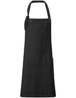 Premier Workwear Regenerate Nachhaltige Latzschürze aus Denim – Black Denim (ca. Pantone 426C)