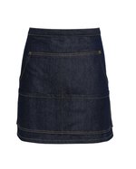 Premier Workwear Jeans Hüftschürze mit Kontrastnähten, Black Denim (ca. Pantone 433C) 79 x 39,5 cm, PW125 – Bild 3