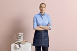 Premier Workwear Jeans Hüftschürze mit Kontrastnähten – Black Denim (ca. Pantone 433)