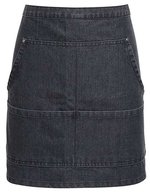 Premier Workwear Jeans Hüftschürze mit Kontrastnähten – Black Denim (ca. Pantone 433)