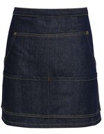 Premier Workwear Jeans Hüftschürze mit Kontrastnähten – Indigo Denim (ca. Pantone 2767)