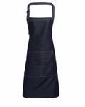 Premier Workwear Jeans Latzschürze mit Taschen und Nieten, Black Denim (ca. Pantone 433C) 72 x 86 cm, PW126 – Bild 3