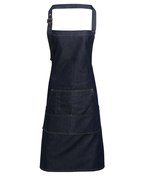 Premier Workwear Jeans Latzschürze mit Taschen und Nieten, Black Denim (ca. Pantone 433C) 72 x 86 cm, PW126 – Bild 3