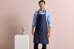 Premier Workwear Jeans Latzschürze mit Taschen und Nieten, Black Denim (ca. Pantone 433C) 72 x 86 cm, PW126 – Bild 1