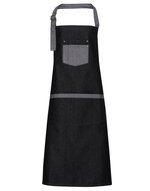 Premier Workwear Domain Kontrast Denim Schürze 86 cm, Black Denim (ca. Pantone 433C) 72 x 86 cm, PW127 – Bild 3