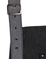Premier Workwear Domain Kontrast Denim Schürze 86 cm, Black Denim (ca. Pantone 433C) 72 x 86 cm, PW127 – Bild 4