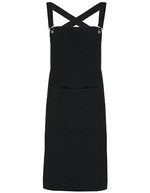 Premier Workwear Cross Back Barista Schürze Baumwollmix – Black (ca. Pantone Black C)