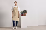 Premier Workwear Cross Back Barista Apron Cotton Blend – Black Denim (ca. Pantone 433C)