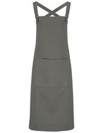Premier Workwear Cross Back Barista Schürze Baumwollmix – Dark Grey (ca. Pantone 431C)