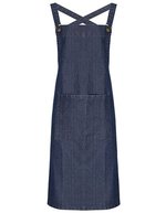 Premier Workwear Cross Back Barista Schürze Baumwollmix – Indigo Denim (ca. Pantone 2767C)