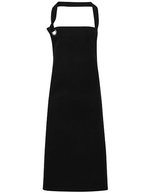 Premier Workwear Latzschürze aus schwerem Baumwoll-Canvas – Black (ca. Pantone Black C)