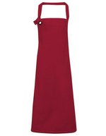 Premier Workwear Latzschürze aus schwerem Baumwoll-Canvas – Burgundy