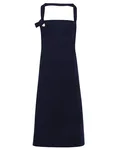 Premier Workwear Latzschürze aus schwerem Baumwoll-Canvas, Silver (ca. Pantone Cool Gray 7C) 72 x 86 cm, PW130 – Navy (ca. Pantone 2378C)