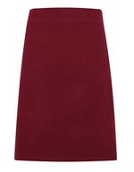 Premier Workwear Calibre Baumwoll-Hüftschürze 320 g/m², Black 70 x 50 cm, PW131 – Burgundy