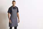 Premier Workwear Cotton Bib Apron in Chino Style, Black (ca. Pantone Black C) 72 x 86 cm, PW132 – image 2