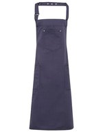 Premier Workwear Baumwoll-Latzschürze im Chino-Stil – Steel (ca. Pantone Cool Grey 11C)