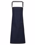Premier Workwear District Wachs-Optik Denim Schürze, Black Denim (ca. Pantone 433C) 72 x 86 cm, PW134 – Bild 3
